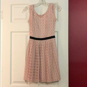 Light pink dress with attached slip